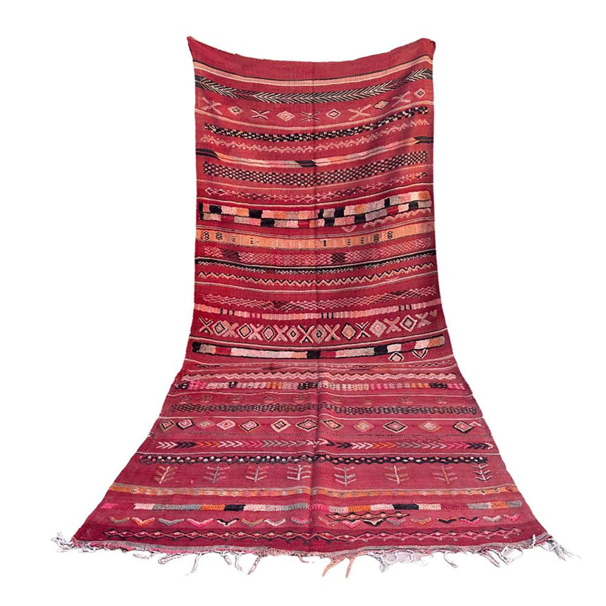 Tapis Kilim Berbere marocain pure laine 169 x 364 cm - AFKliving