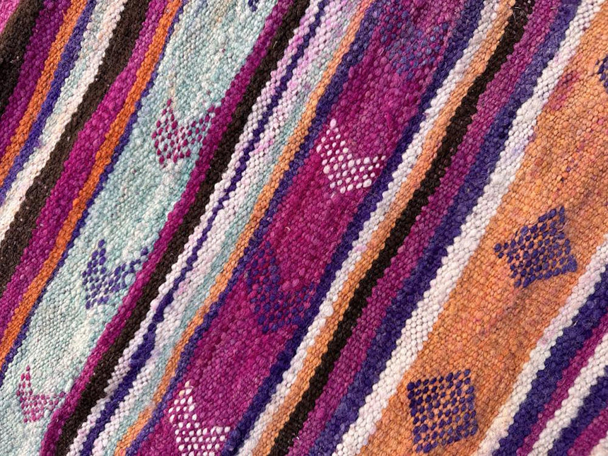 Tapis Kilim Berbere marocain pure laine 192 x 342 cm - AFKliving
