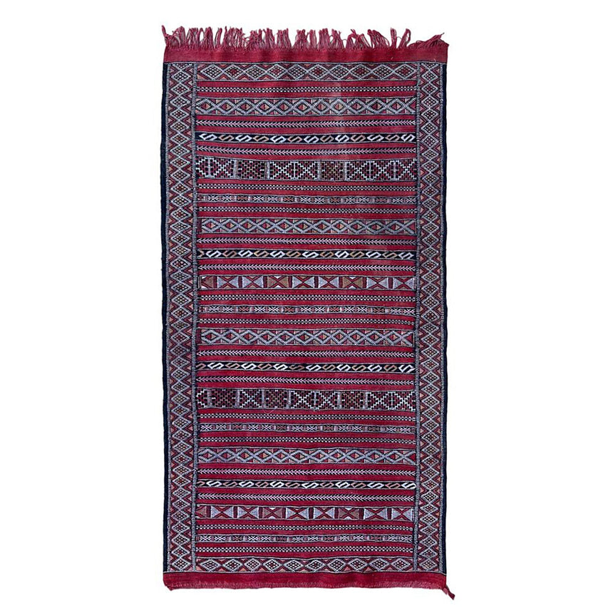 Tapis Kilim Berbere marocain pure laine 88 x 167 cm - AFKliving