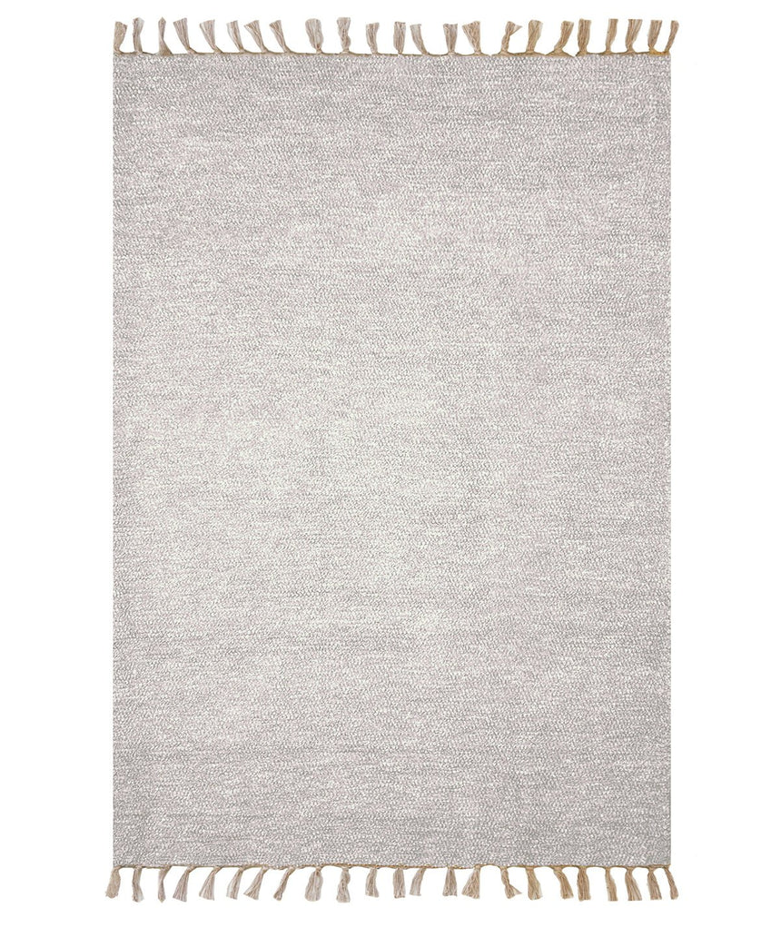Tapis naturel en coton recyclé tissé à la main - AFKliving