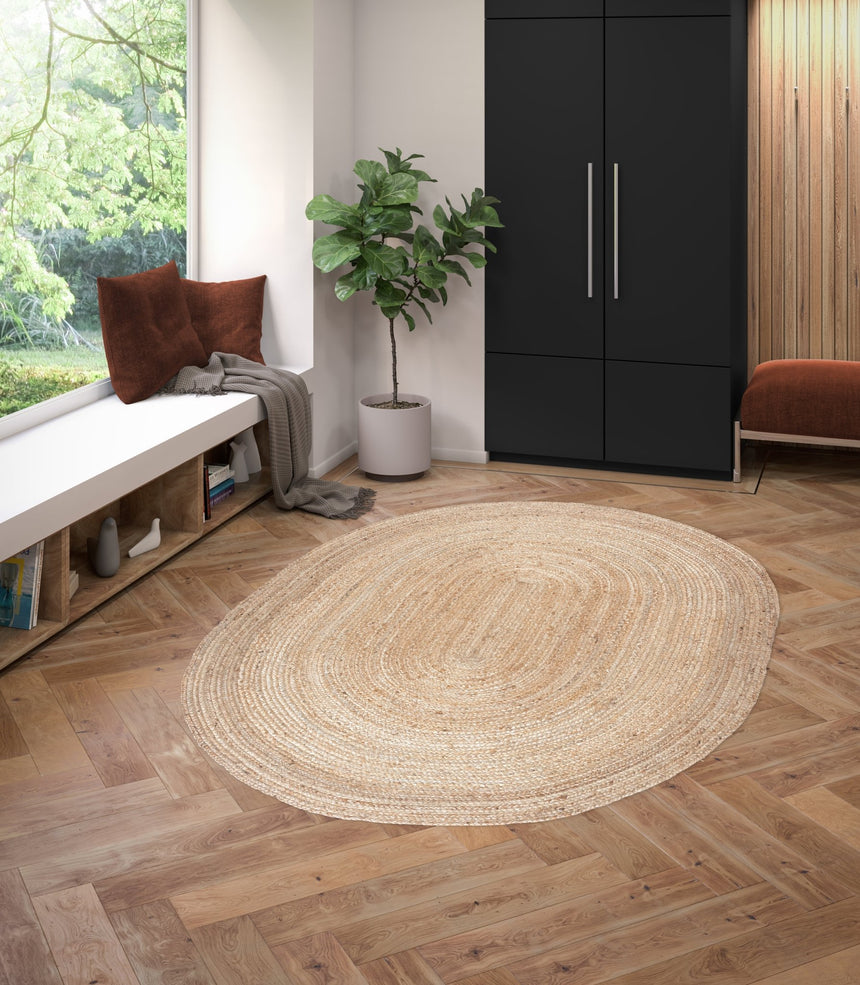 Tapis ovale en jute naturelle NATURA - AFKliving