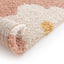 Tapis shaggy épais et confortable FLEURS - AFKliving