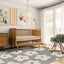 Tapis shaggy épais et confortable FLEURS - AFKliving