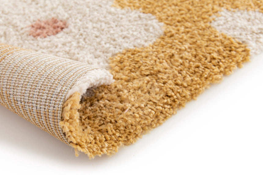 Tapis shaggy épais et confortable FLEURS - AFKliving