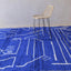 Tapis berbère contemporain aux lignes graphiques en laine 246 x 303 cm