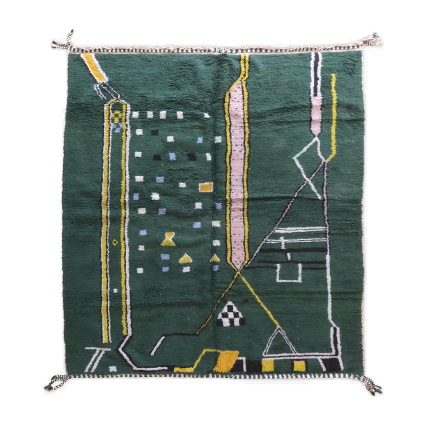 Pure wool Moroccan Berber rug - custom rug