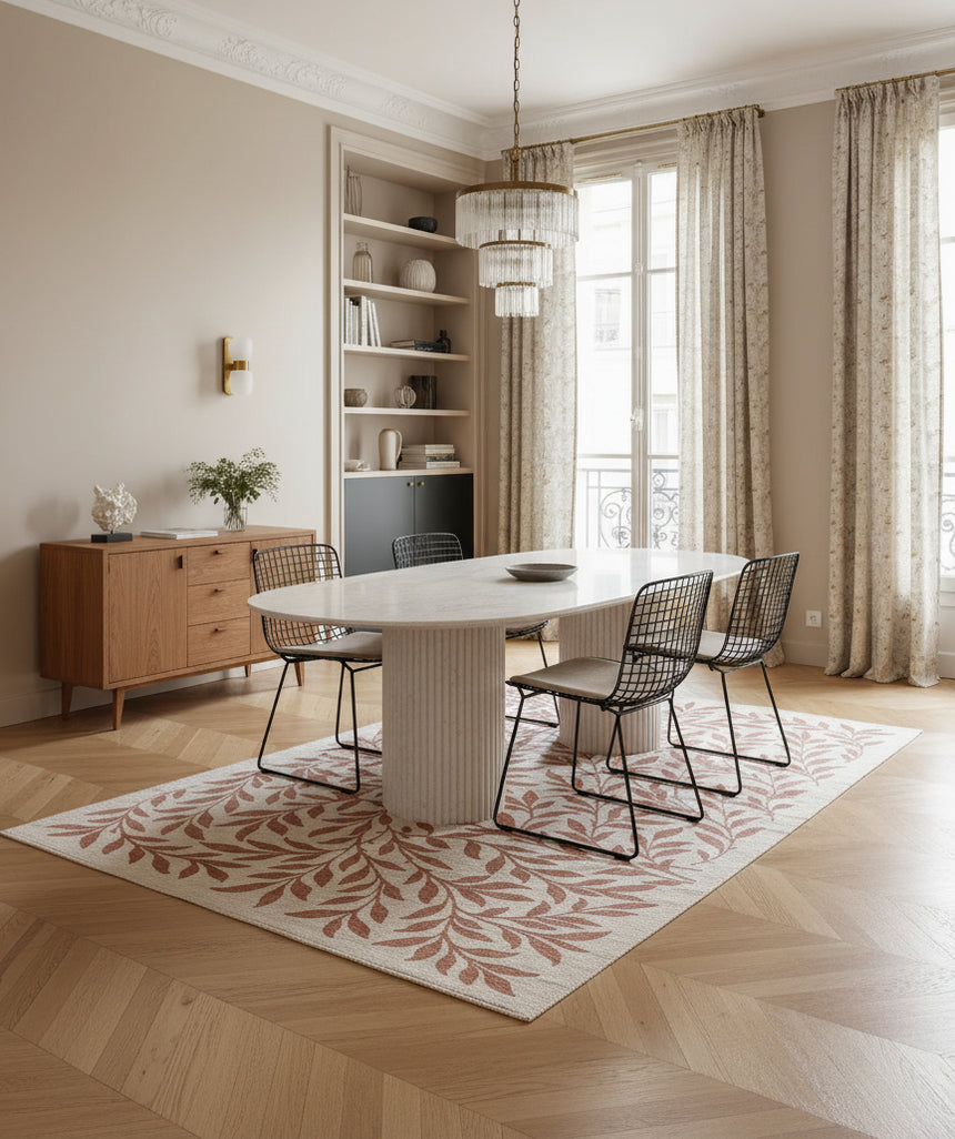 Tapis design en fibres recyclées BAGATELLE