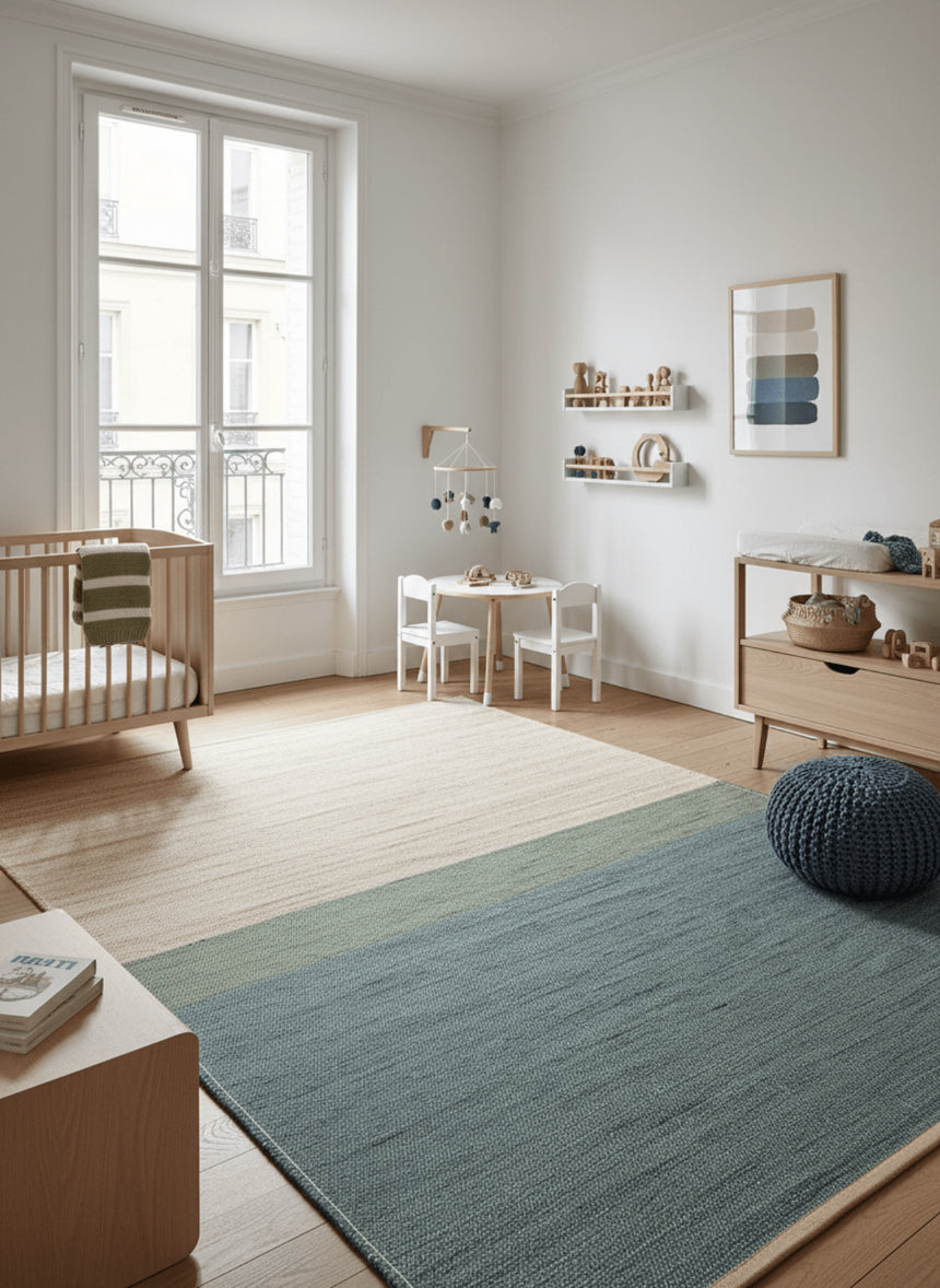 Tapis design en jute tissé main BANDOL