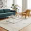 Soft rug with BLOSSOM embossed patterns