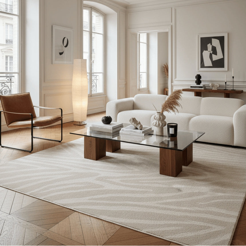 Tapis super doux effet zèbre BUFFON