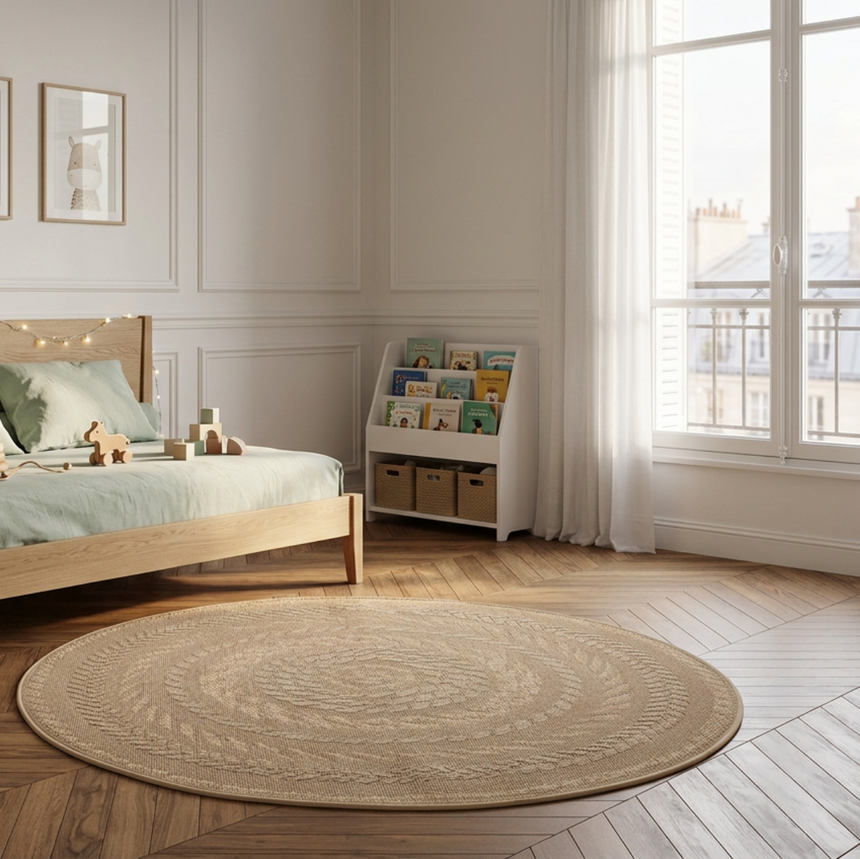 Tapis intérieur extérieur style naturel aspect sisal BROOK