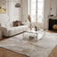 Tapis abstrait en fibres recyclées CARRARE
