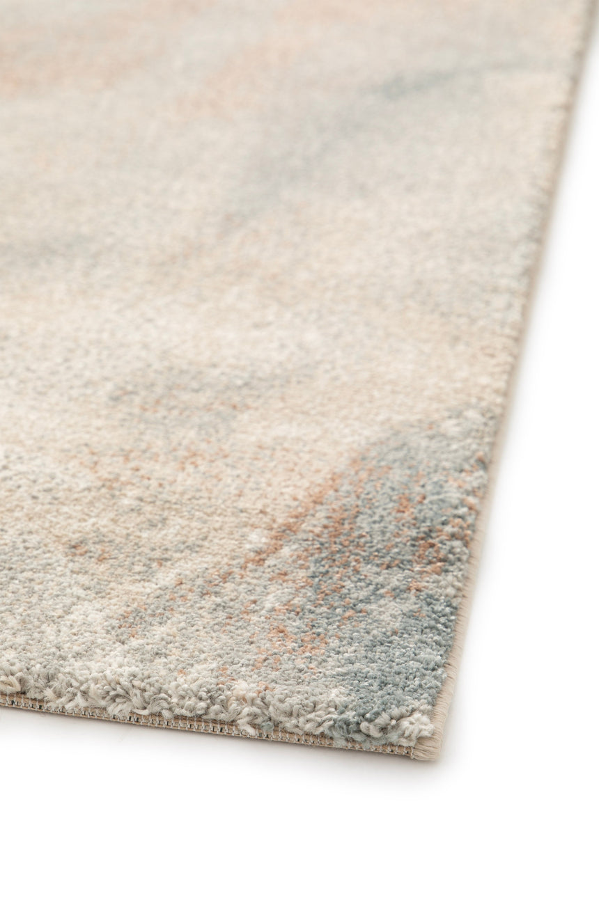 Tapis abstrait en fibres recyclées CARRARE