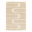 Tapis doux et épais en polyester recyclé effet relief CALLIGRAMME