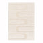 Soft and thick embossed rug in recycled polyester CALLIGRAMME