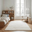 Soft and thick embossed rug in recycled polyester CALLIGRAMME