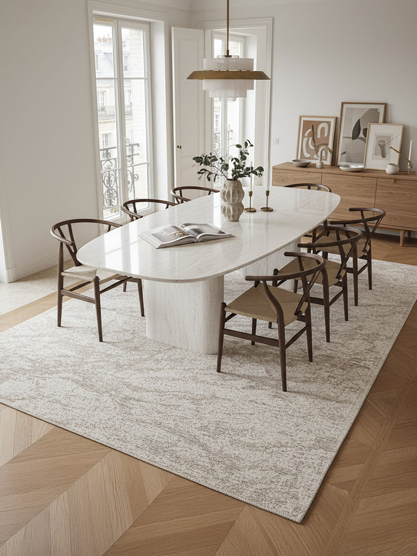 Tapis texturé aux tons naturels CLIFF