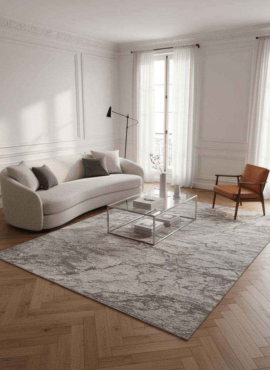 Tapis texturé aux tons naturels CLIFF