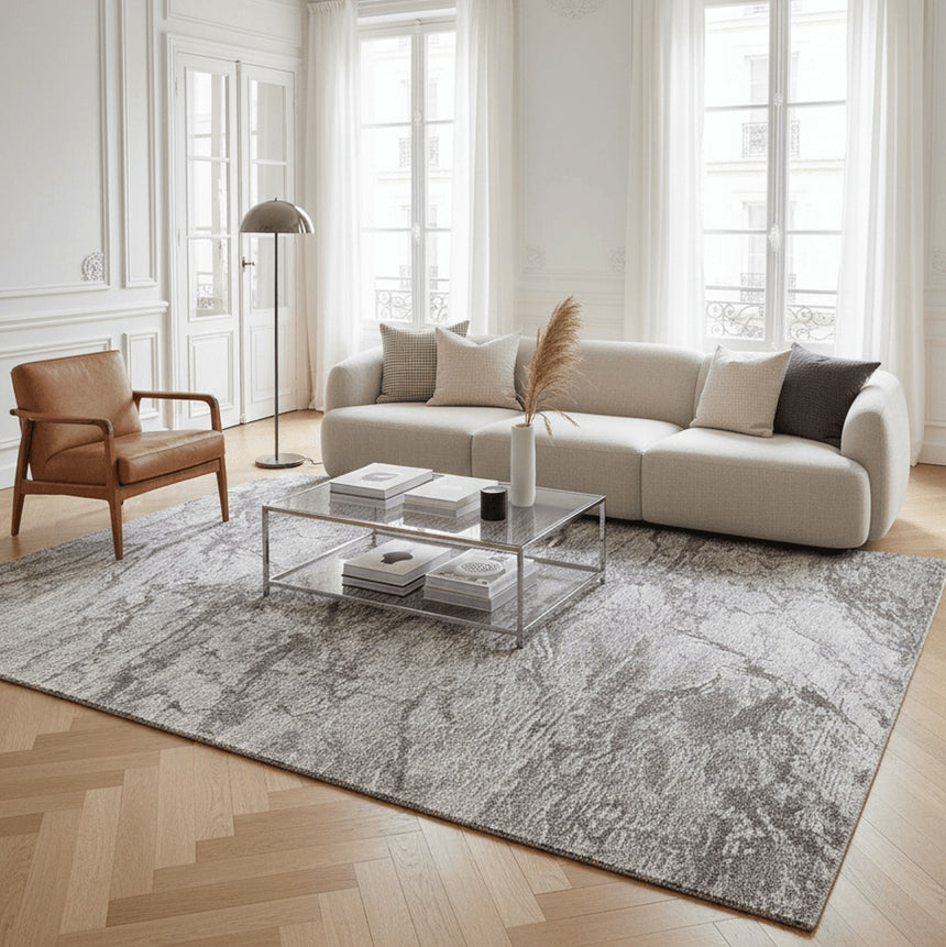 Tapis texturé aux tons naturels CLIFF