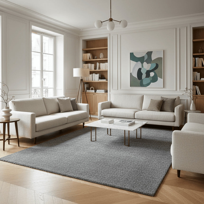 EVERYDAY machine-washable plain rug
