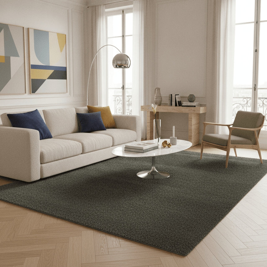 EVERYDAY Plain Machine Washable Rug