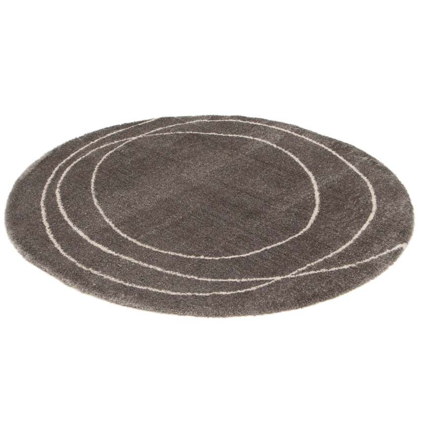 Tapis rond ultra doux en polyester recyclé ENSO
