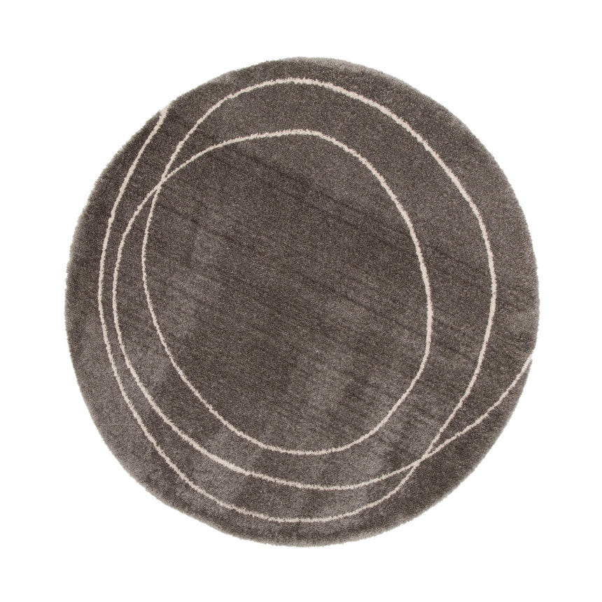 Tapis rond ultra doux en polyester recyclé ENSO