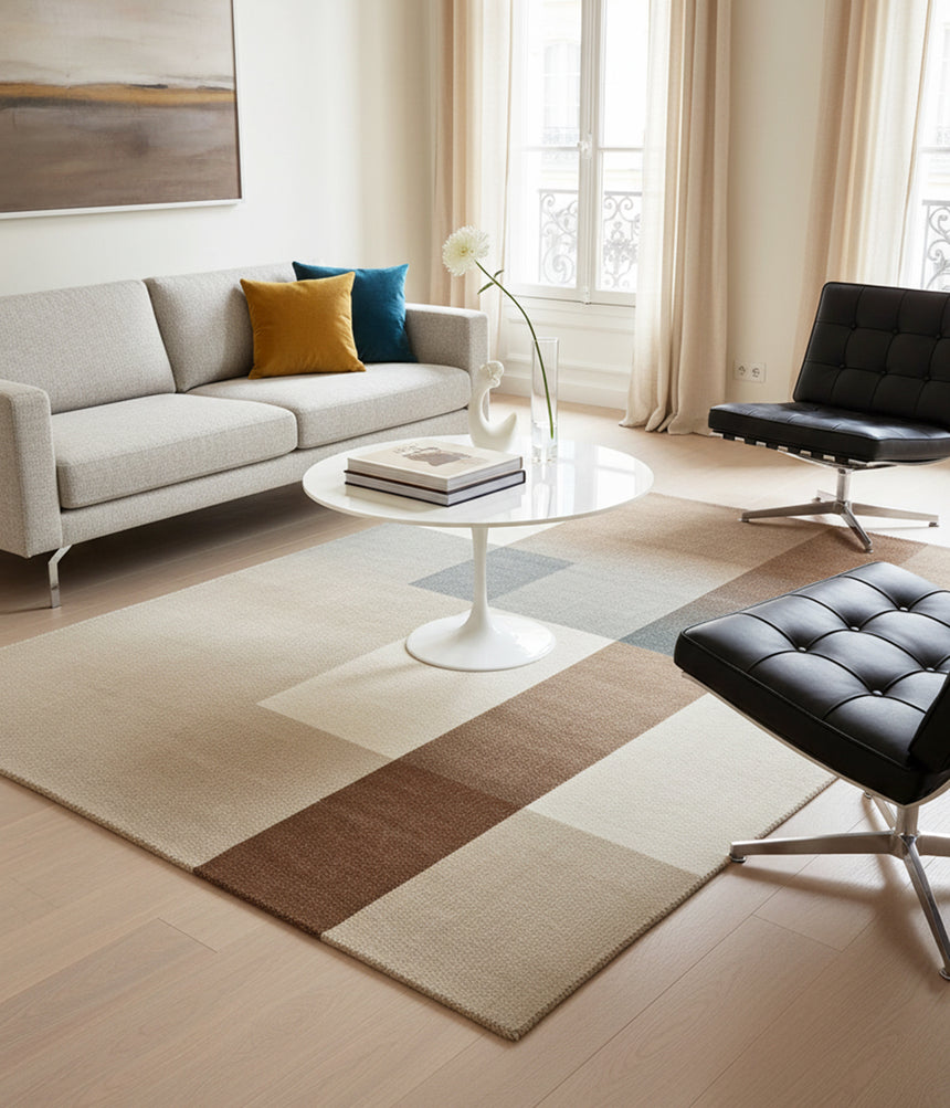 Tapis design en fibres recyclées HARRIS