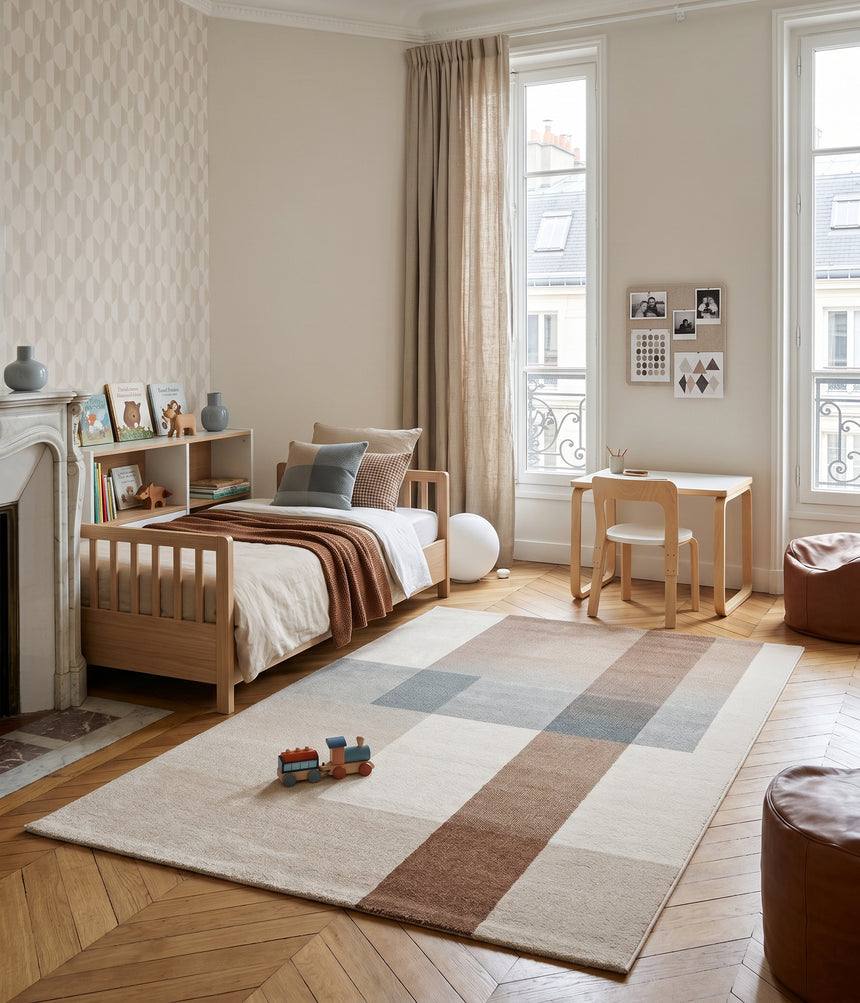 Tapis design en fibres recyclées HARRIS