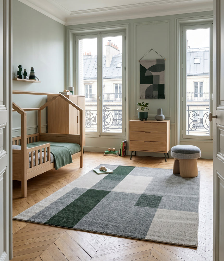 Tapis design en fibres recyclées HARRIS