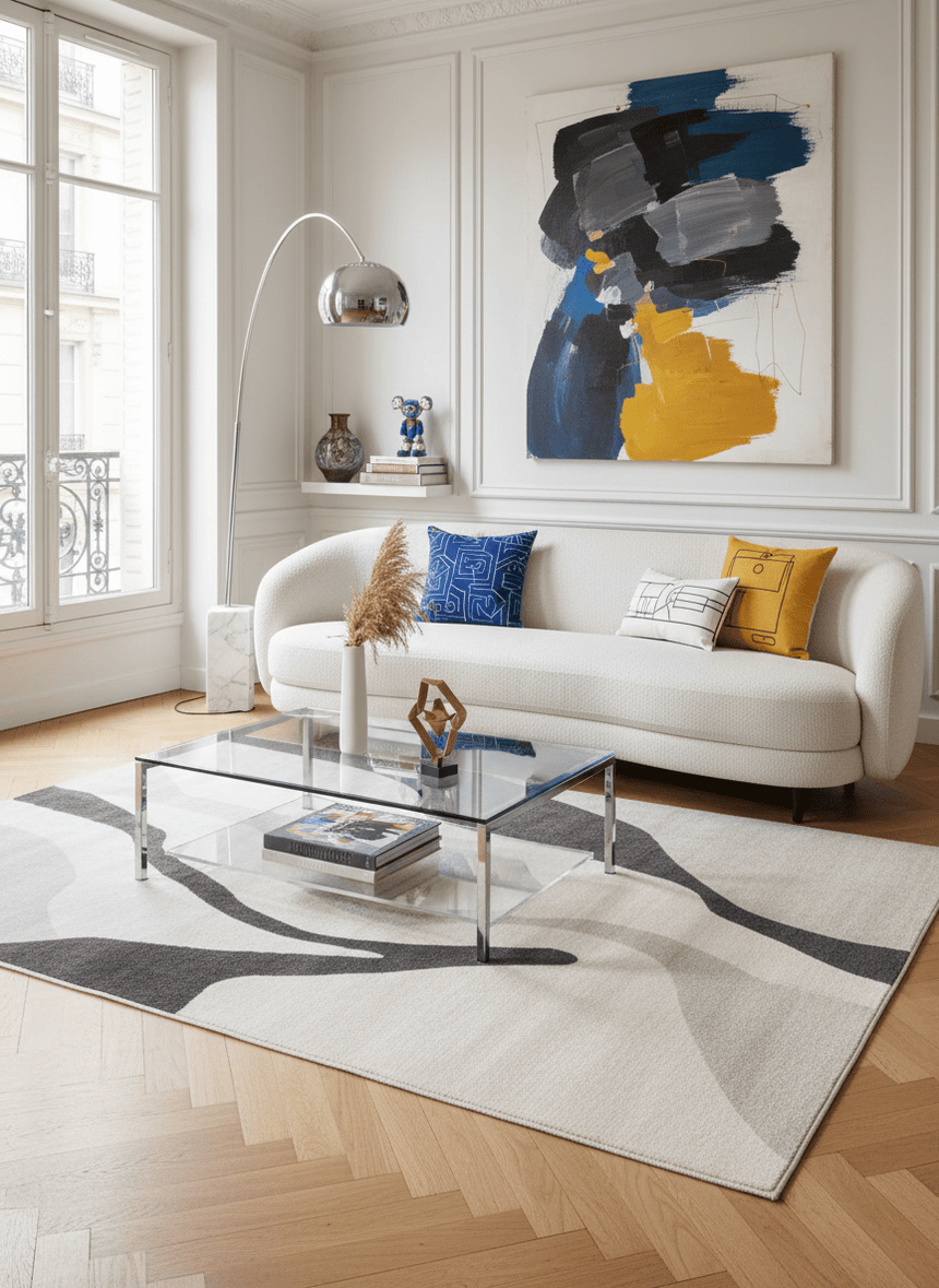 Tapis super doux très graphique JOUCAS