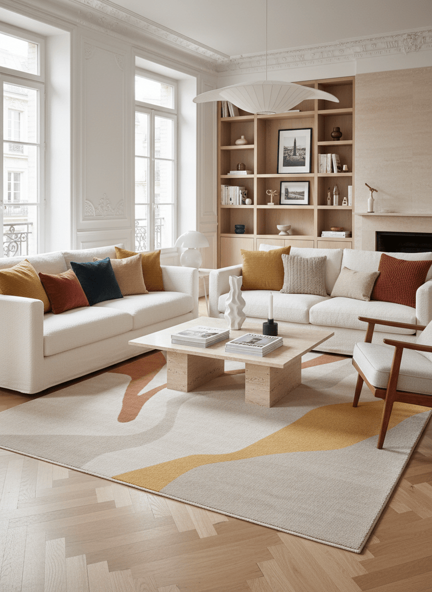 Tapis super doux très graphique JOUCAS