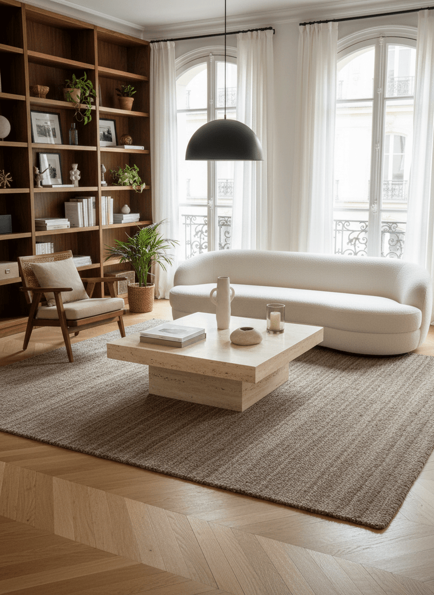 Tapis bouclé style naturel LOOMA