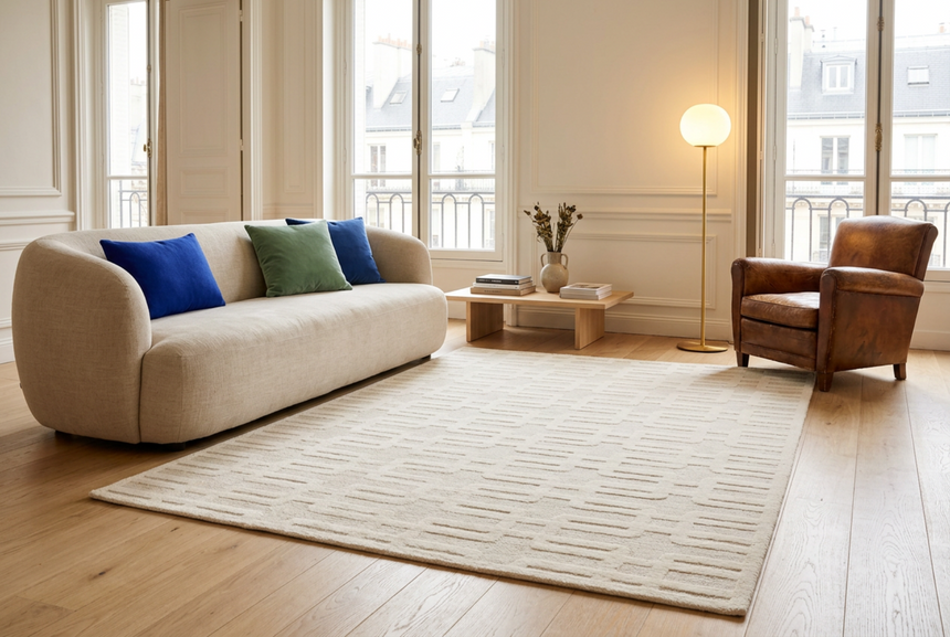 Tapis à relief doux et élégant LINK