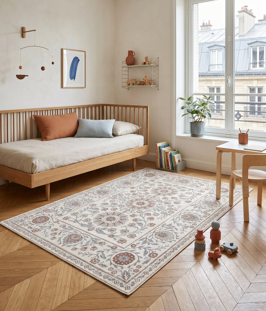 Tapis design en fibres recyclées MONCEAU