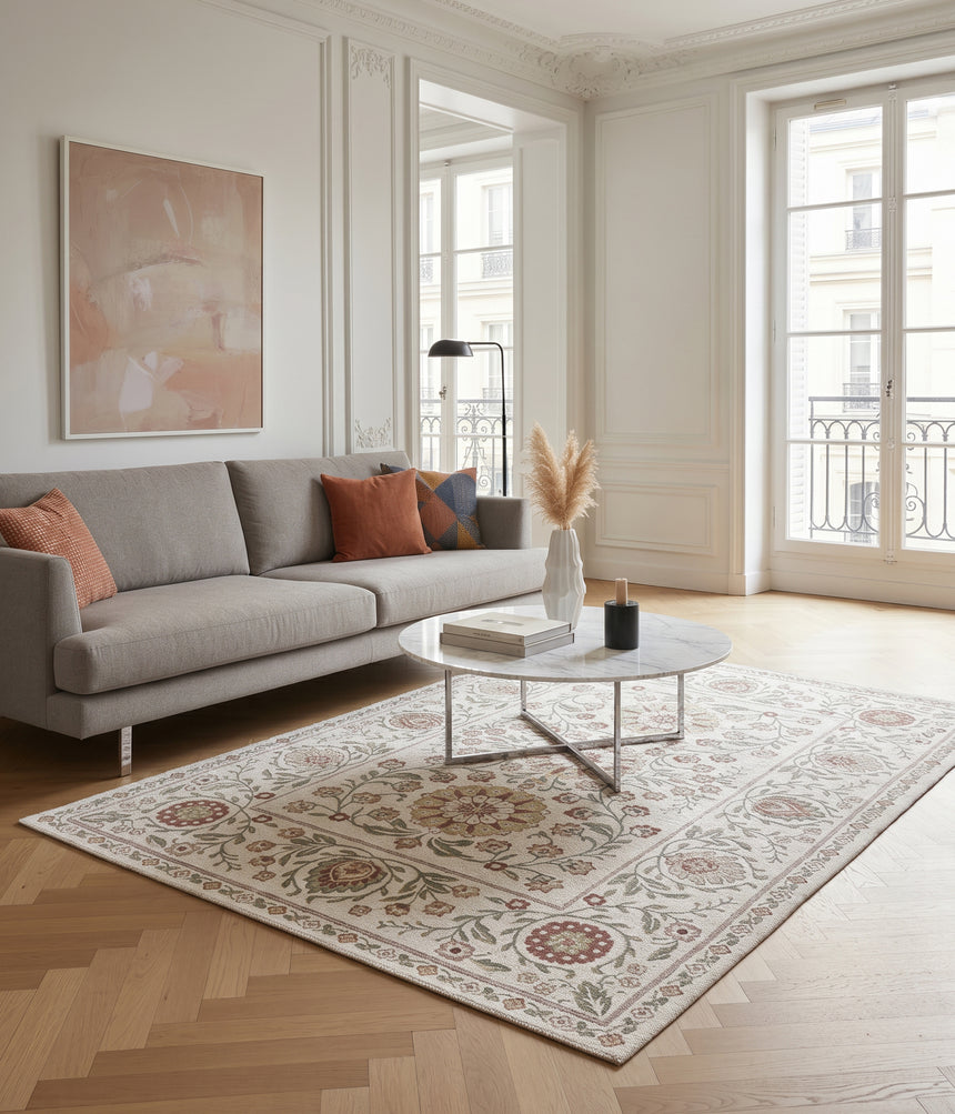 Tapis design en fibres recyclées MONCEAU