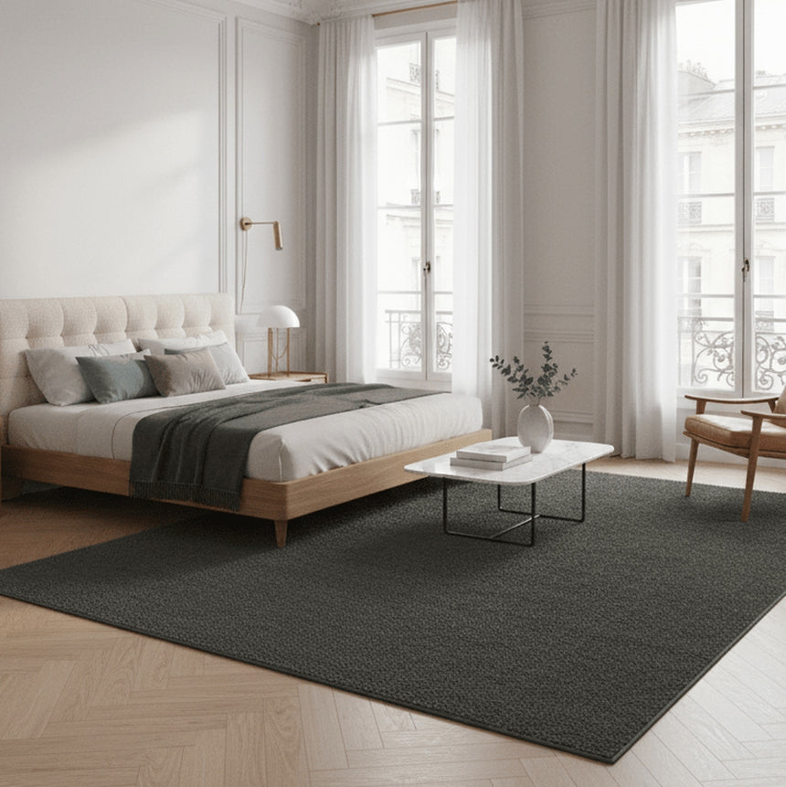 Contemporary sheepskin-effect rug MONO