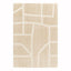 Soft, thick, embossed rug in recycled polyester MURMURE