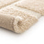 Soft, thick, embossed rug in recycled polyester MURMURE