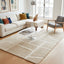 Soft, thick, embossed rug in recycled polyester MURMURE