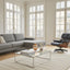 Soft and thick recycled polyester rug with embossed effect MEDIUM TRAFFIC