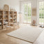 Soft and thick recycled polyester rug with embossed effect MEDIUM TRAFFIC