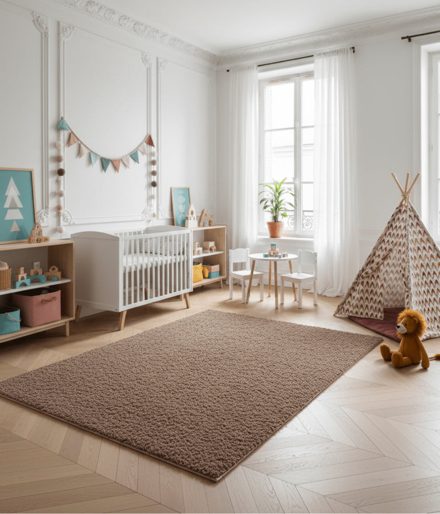 Tapis uni ultra doux au style contemporain PLAIN