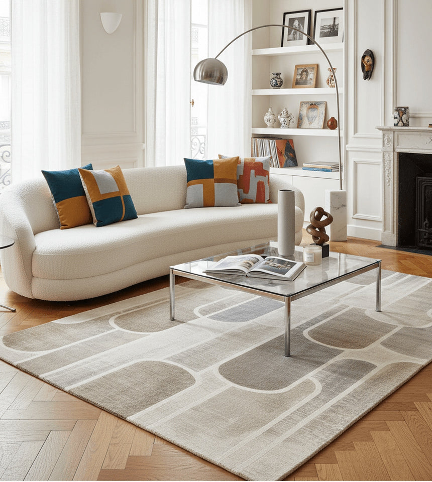 Very soft RIVOLI design rug