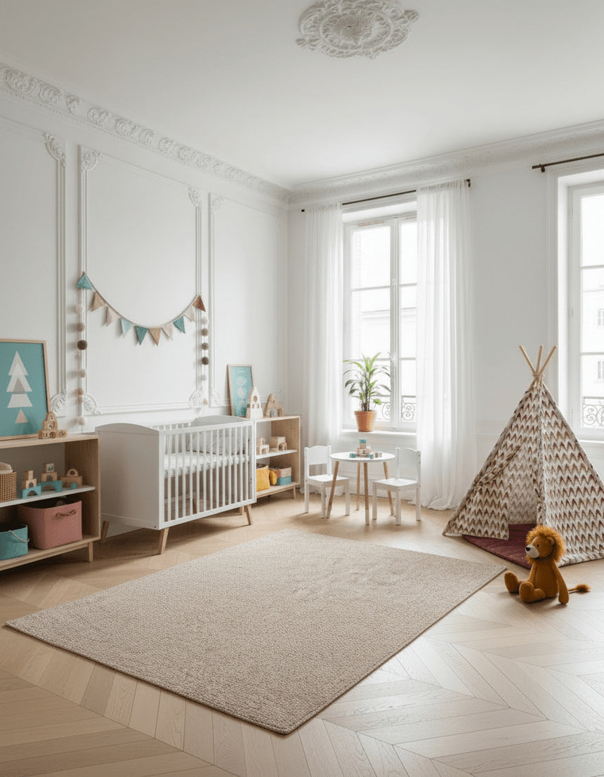 SOUFFLOT solid looped carpet