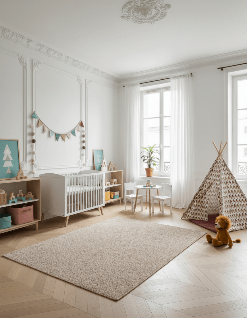 SOUFFLOT solid looped carpet
