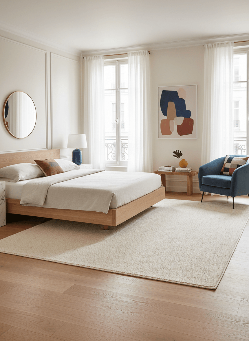 SOUFFLOT plain loop pile rug