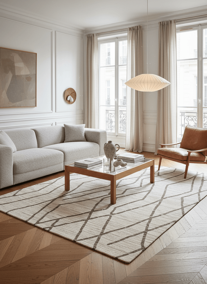 Tapis doux et design STRIA