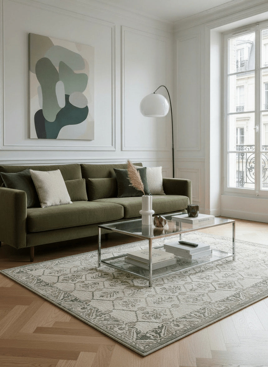 Tapis design en fibres recyclées SULLY