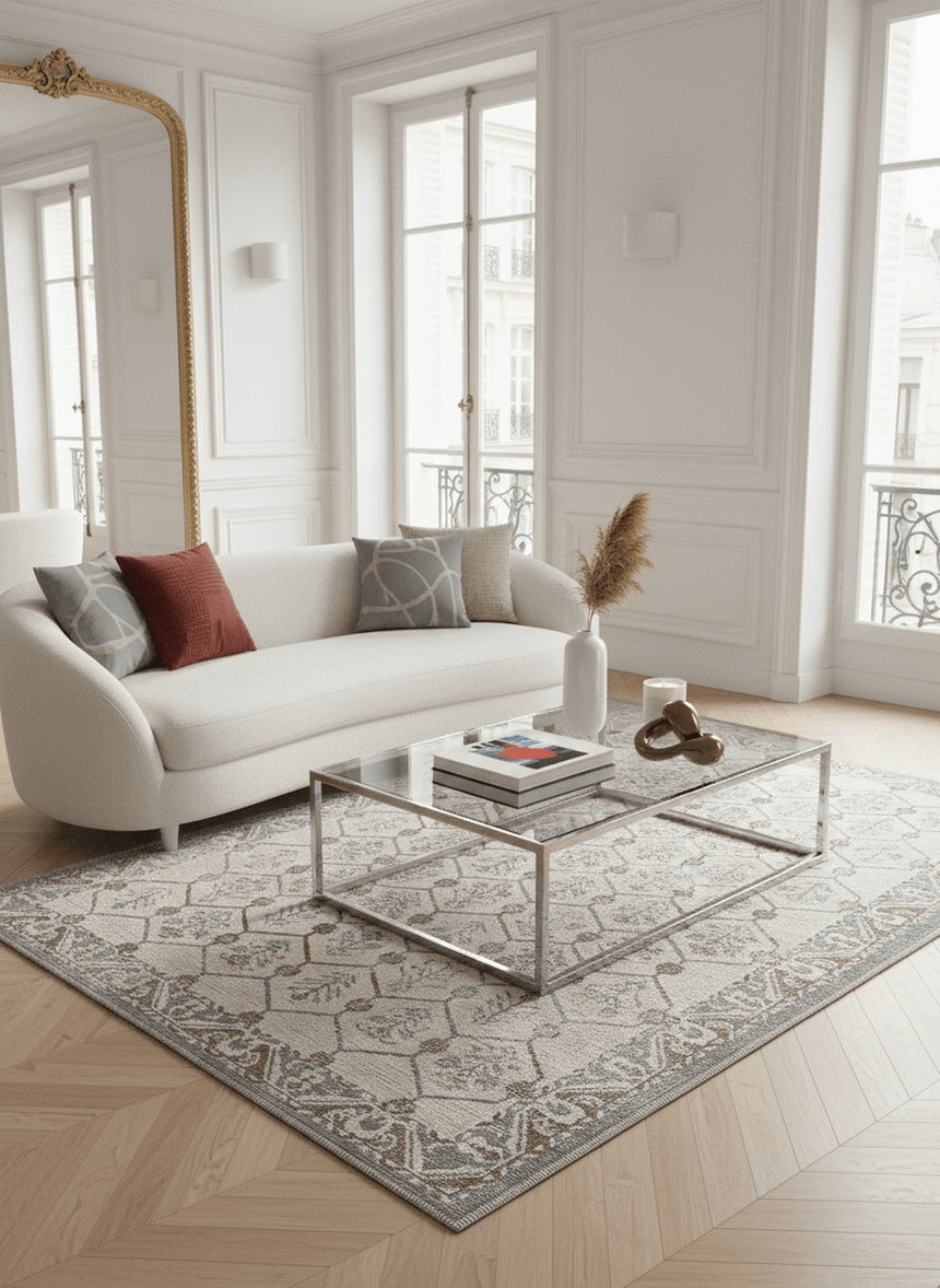 Tapis design en fibres recyclées SULLY